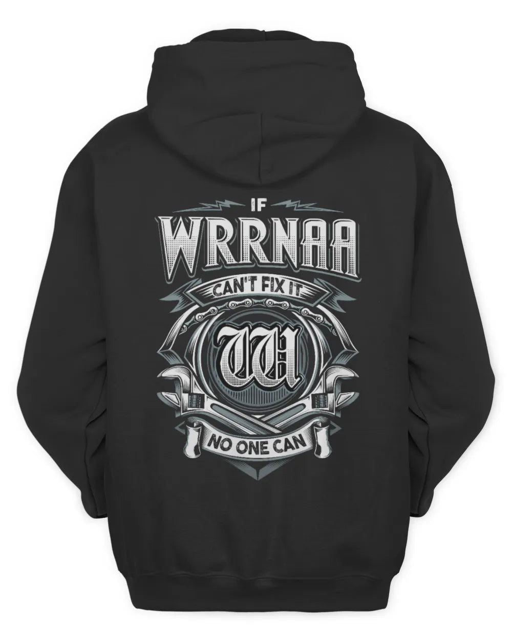 WRRNAA AP81-K4-626 - Personalized Ahmed Quote Apparel “If Ahmed Can't Fix It, No One Can” - Unisex Hoodie - Black