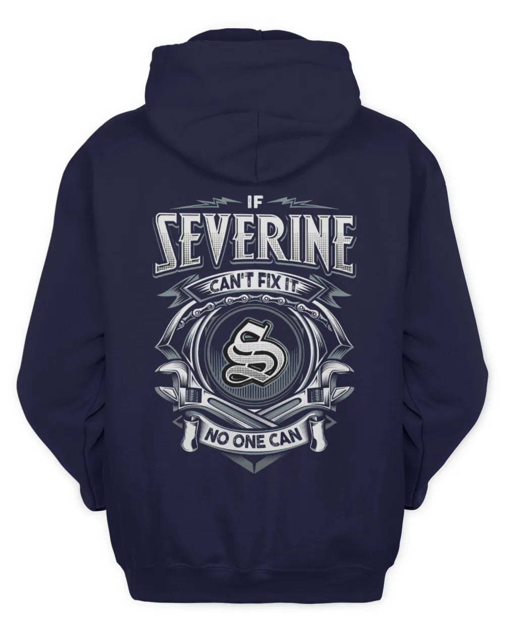 SEVERINE AP81-K4-626 - Personalized Ahmed Quote Apparel “If Ahmed Can't Fix It, No One Can” - Unisex Hoodie - Navy