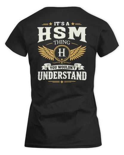 HSM KT06-M008 It’s a [NAME] Thing – You Wouldn’t Understand | Personalized Vintage T-Shirt - Women's Standard T-Shirt - Black