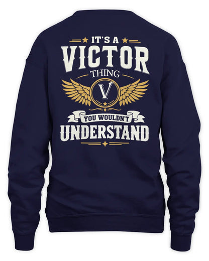 VICTOR KT06-M008 It’s a [NAME] Thing – You Wouldn’t Understand | Personalized Vintage T-Shirt - Unisex Sweatshirt - Navy