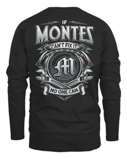 MONTES AP81-K4-626 - Personalized Ahmed Quote Apparel “If Ahmed Can't Fix It, No One Can” - Men's Long Sleeved T-Shirt - Black