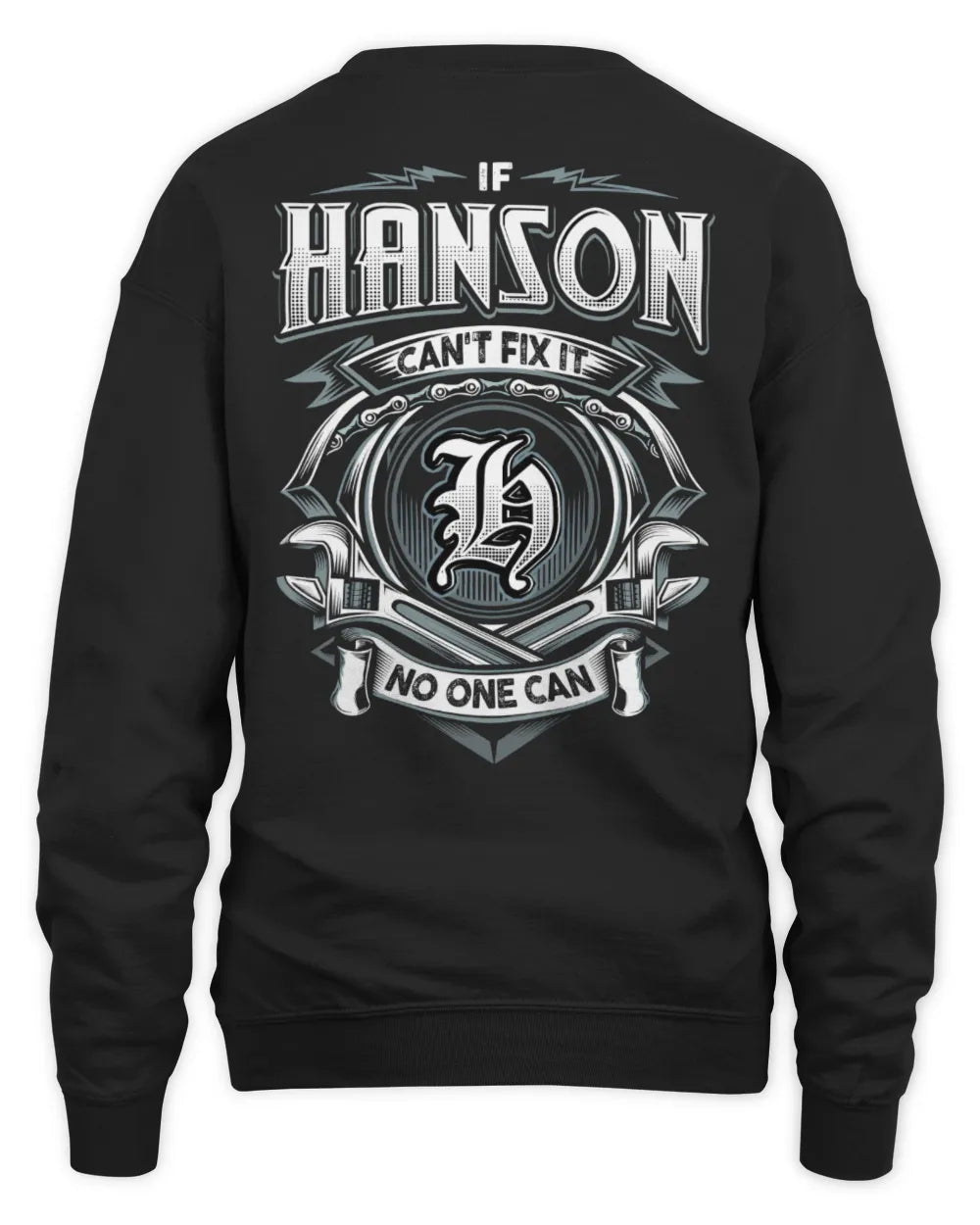HANSON AP81-K4-626 - Personalized Ahmed Quote Apparel “If Ahmed Can't Fix It, No One Can” - Unisex Sweatshirt - Black