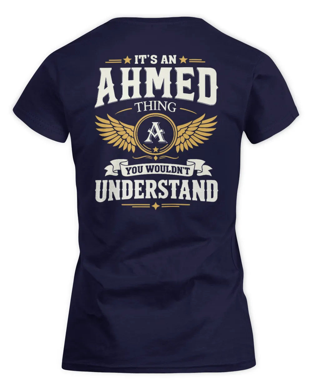 AHMED KT06-M008 It’s a [NAME] Thing – You Wouldn’t Understand | Personalized Vintage T-Shirt - Women's Standard T-Shirt - Navy