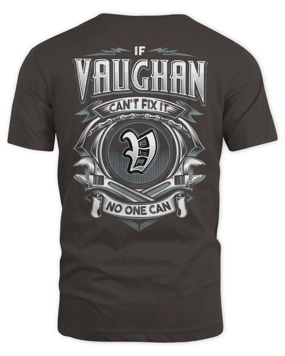 VAUGHAN AP81-K4-626 - Personalized Ahmed Quote Apparel “If Ahmed Can't Fix It, No One Can” - Unisex Standard T-Shirt - Dark Chocolate
