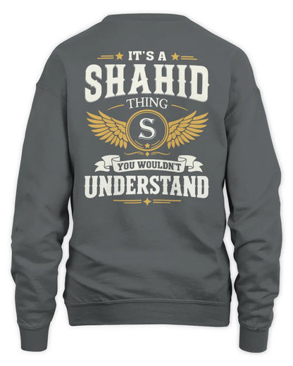 SHAHID KT06-M008 It’s a [NAME] Thing – You Wouldn’t Understand | Personalized Vintage T-Shirt - Unisex Sweatshirt - Charcoal