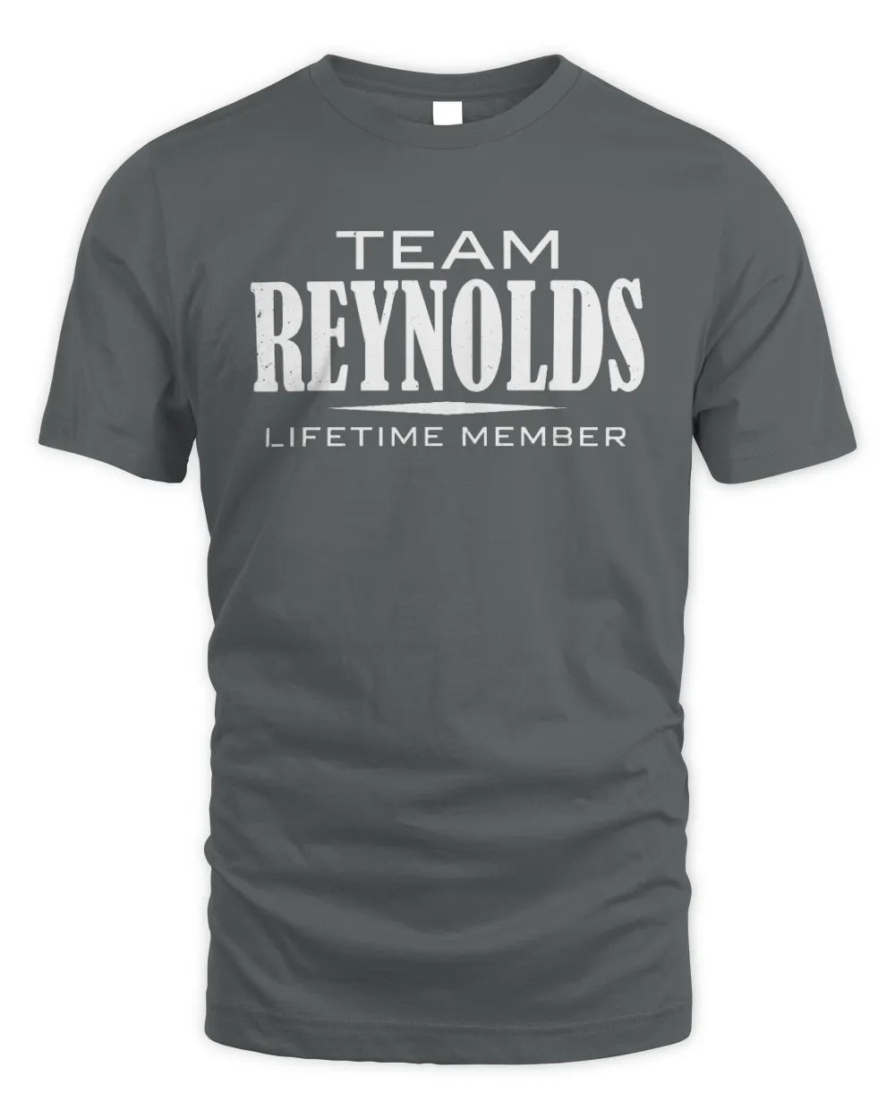 REYNOLDS BL62-K4-128 - Personalized “Team NAME Lifetime Member” - Unisex Standard T-Shirt - Charcoal