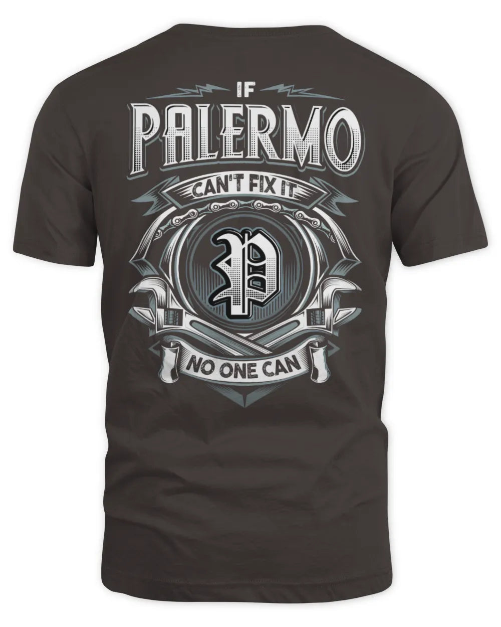PALERMO AP81-K4-626 - Personalized Ahmed Quote Apparel “If Ahmed Can't Fix It, No One Can” - Unisex Standard T-Shirt - Dark Chocolate