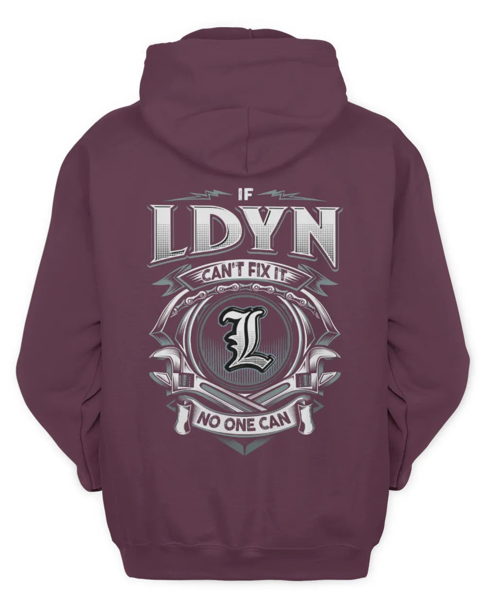 LDYN AP81-K4-626 - Personalized Ahmed Quote Apparel “If Ahmed Can't Fix It, No One Can” - Unisex Hoodie - Maroon