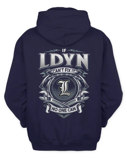 LDYN AP81-K4-626 - Personalized Ahmed Quote Apparel “If Ahmed Can't Fix It, No One Can” - Unisex Hoodie - Navy
