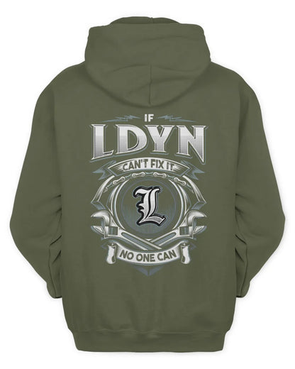 LDYN AP81-K4-626 - Personalized Ahmed Quote Apparel “If Ahmed Can't Fix It, No One Can” - Unisex Hoodie - Military Green