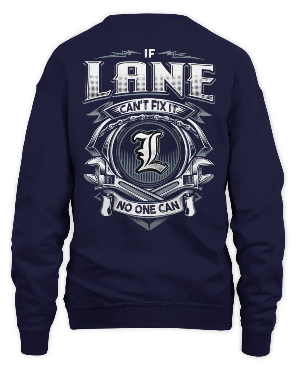 LANE AP81-K4-626 - Personalized Ahmed Quote Apparel “If Ahmed Can't Fix It, No One Can” - Unisex Sweatshirt - Navy