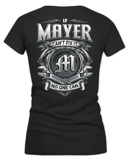 MAYER AP81-K4-626 - Personalized Ahmed Quote Apparel “If Ahmed Can't Fix It, No One Can” - Women's V-Neck T-Shirt - Black