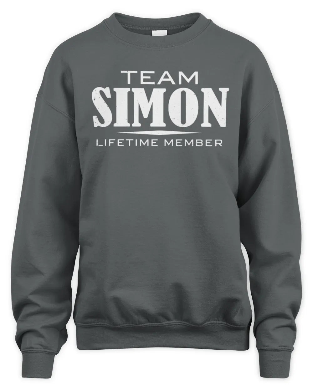 SIMON BL62-K4-128 - Personalized “Team AARON Lifetime Member” - Unisex Sweatshirt - Royal