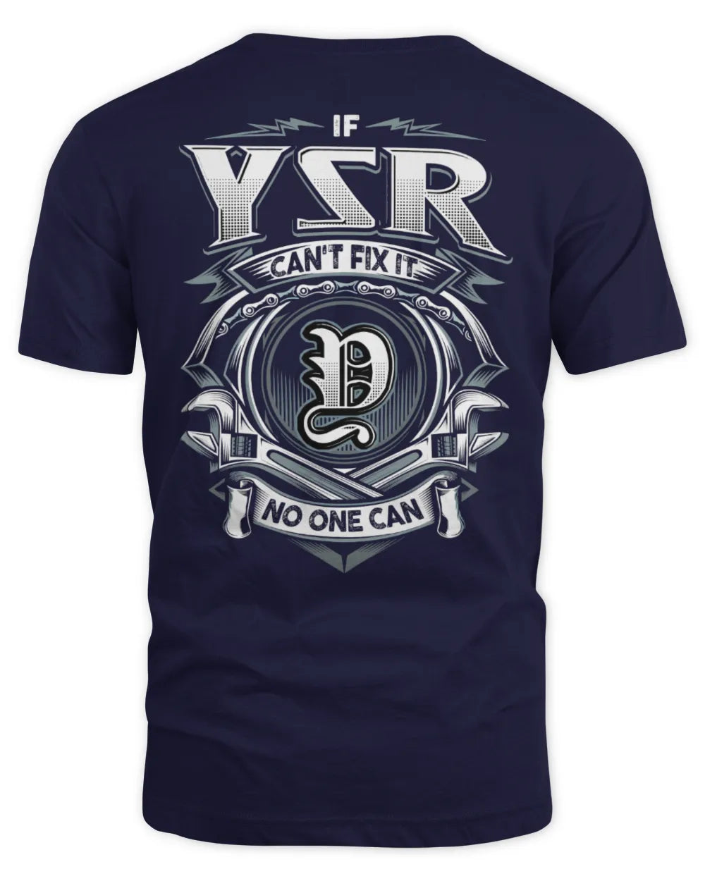 YSR AP81-K4-626 - Personalized Ahmed Quote Apparel “If Ahmed Can't Fix It, No One Can” - Unisex Standard T-Shirt - Navy