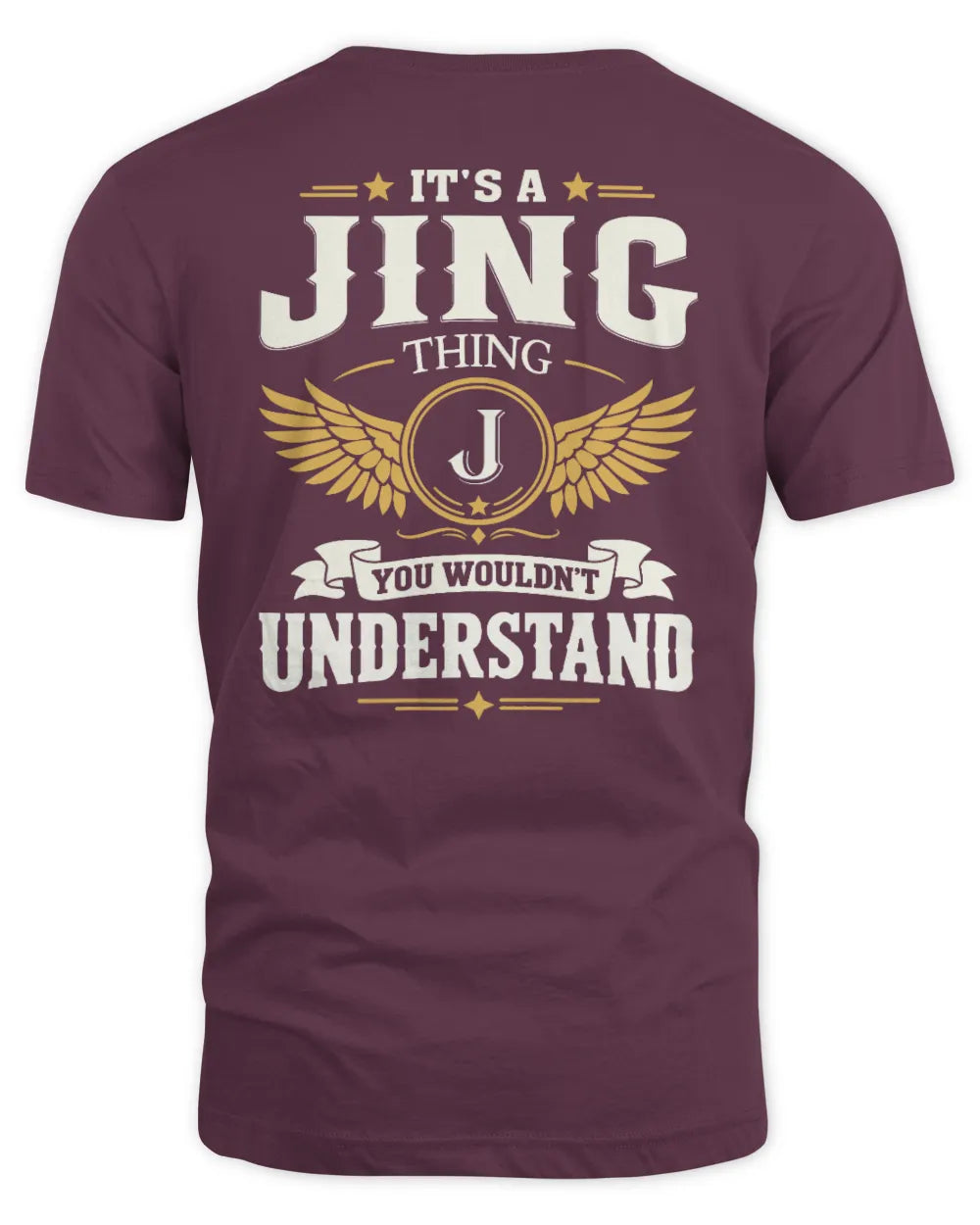 JING KT06-M008 It’s a [NAME] Thing – You Wouldn’t Understand | Personalized Vintage T-Shirt - Unisex Standard T-Shirt - Maroon