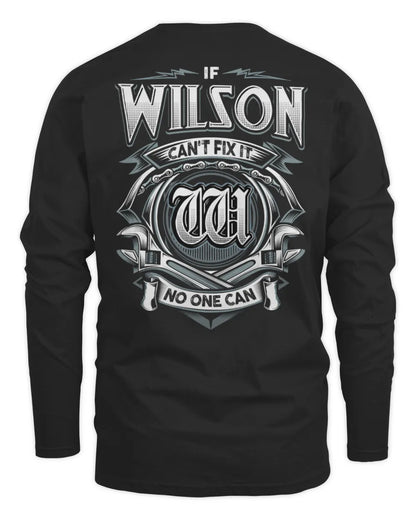 WILSON AP81-K4-626 - Personalized Ahmed Quote Apparel “If Ahmed Can't Fix It, No One Can” - Men's Long Sleeved T-Shirt - Black