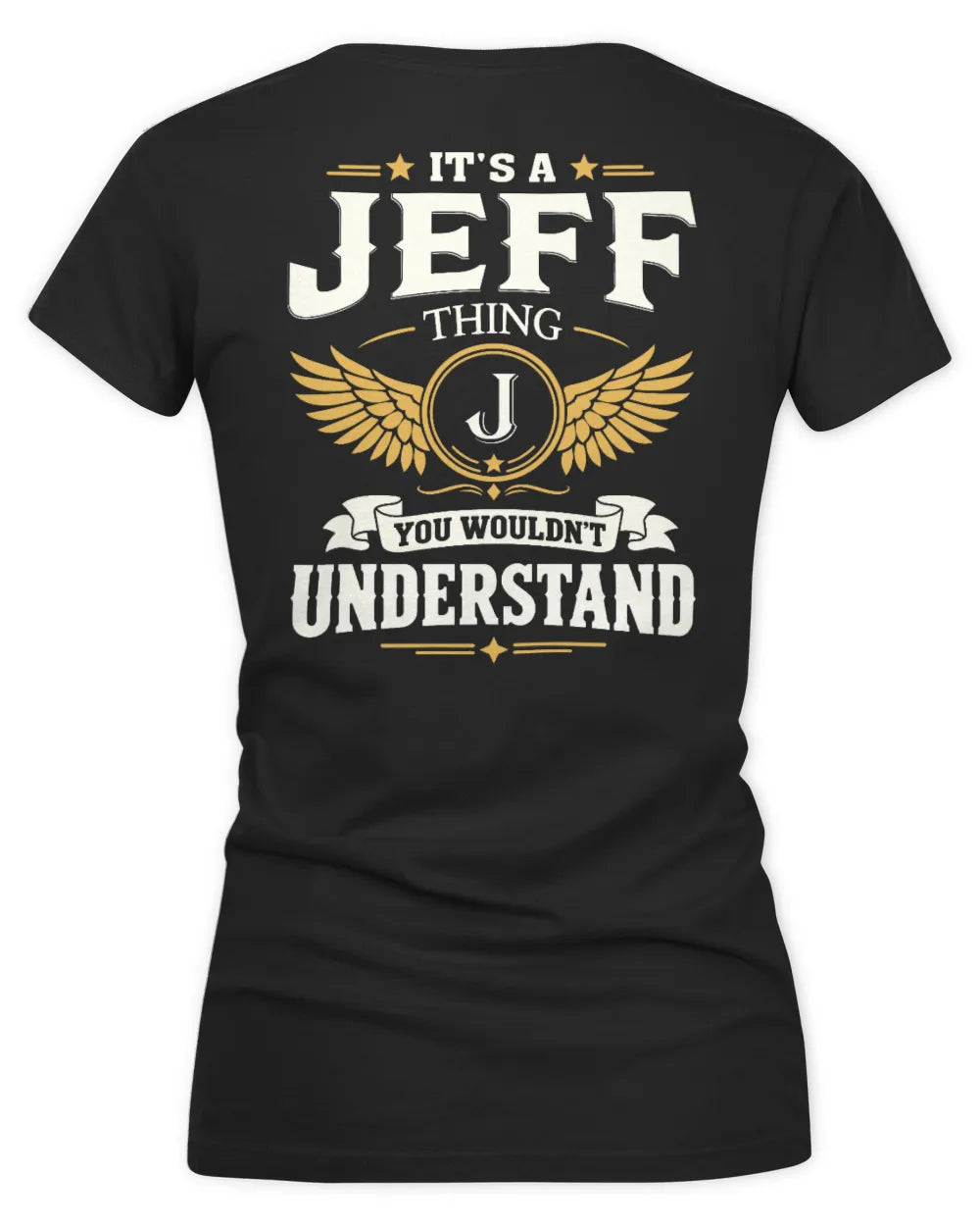 JEFF KT06-M008 It’s a [NAME] Thing – You Wouldn’t Understand | Personalized Vintage T-Shirt - Women's V-Neck T-Shirt - Black