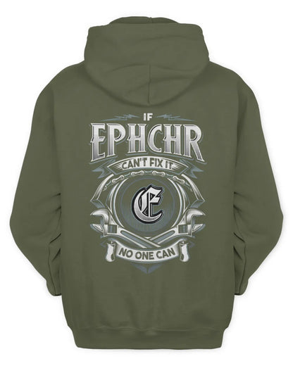 EPHCHR AP81-K4-626 - Personalized Ahmed Quote Apparel “If Ahmed Can't Fix It, No One Can” - Unisex Hoodie - Military Green