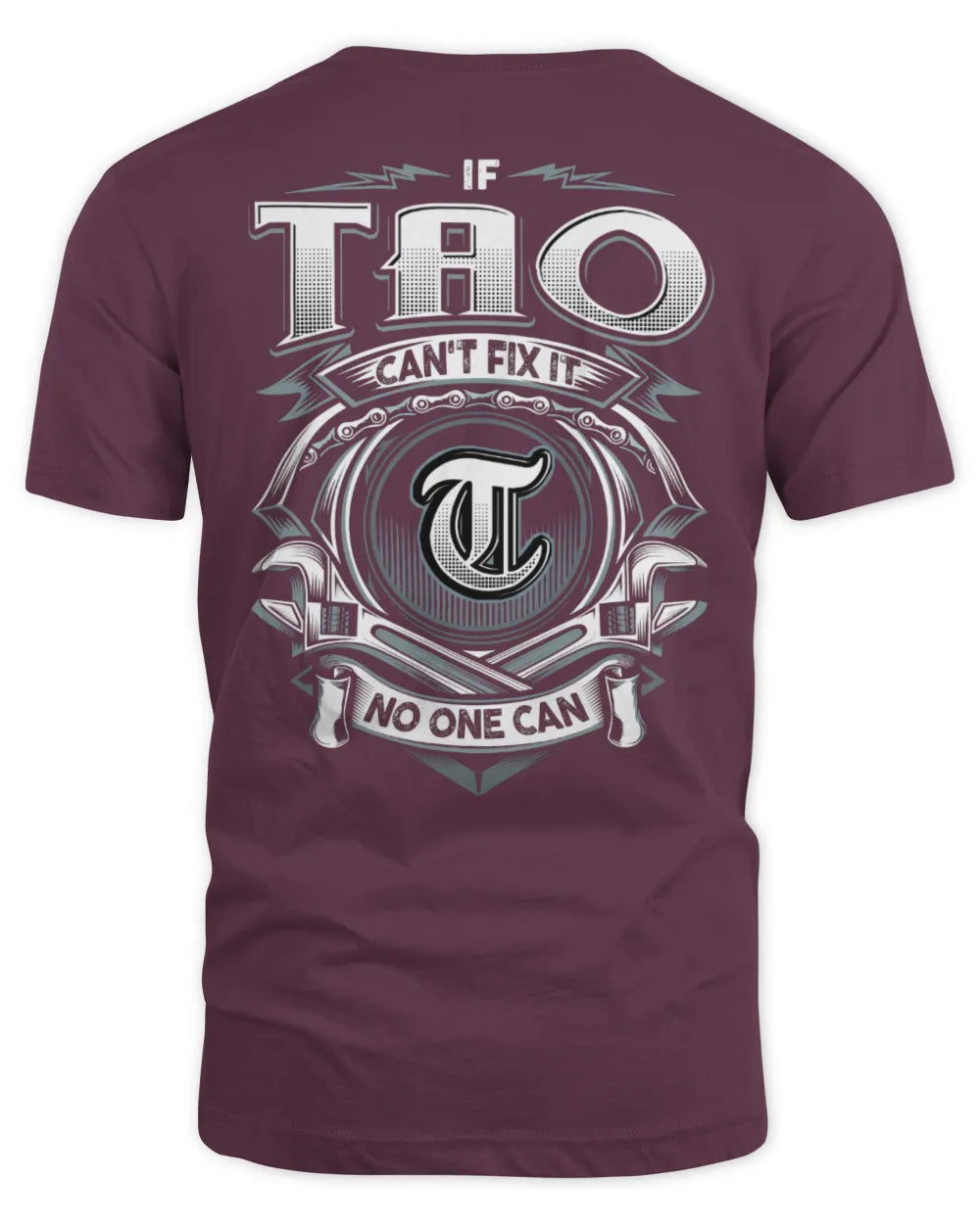 TAO AP81-K4-626 - Personalized Ahmed Quote Apparel “If Ahmed Can't Fix It, No One Can” - Unisex Standard T-Shirt - Maroon
