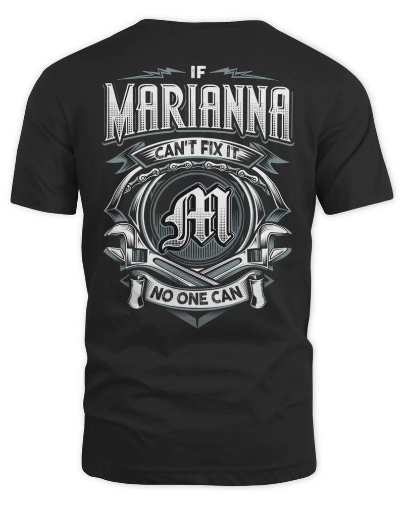MARIANNA AP81-K4-626 - Personalized Ahmed Quote Apparel “If Ahmed Can't Fix It, No One Can” - Unisex Standard T-Shirt - Black