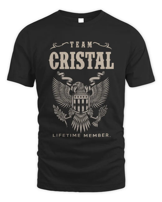 CRISTAL TP06-K82 – Personalized Classic Style Apparel “Team NAME Lifetime Member”