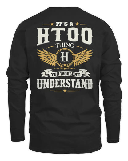 HTOO KT06-M008 It’s a [NAME] Thing – You Wouldn’t Understand | Personalized Vintage T-Shirt - Men's Long Sleeved T-Shirt - Black
