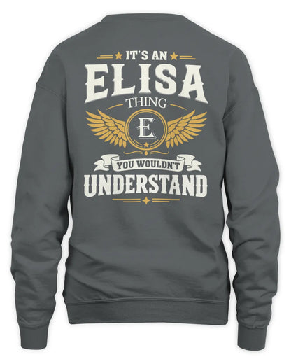 ELISA KT06-M008 It’s a [NAME] Thing – You Wouldn’t Understand | Personalized Vintage T-Shirt - Unisex Sweatshirt - Charcoal