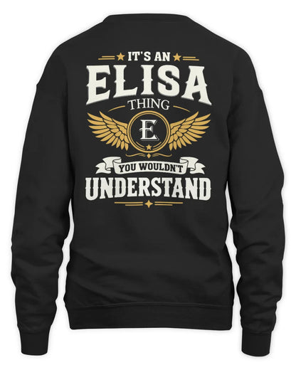 ELISA KT06-M008 It’s a [NAME] Thing – You Wouldn’t Understand | Personalized Vintage T-Shirt - Unisex Sweatshirt - Black