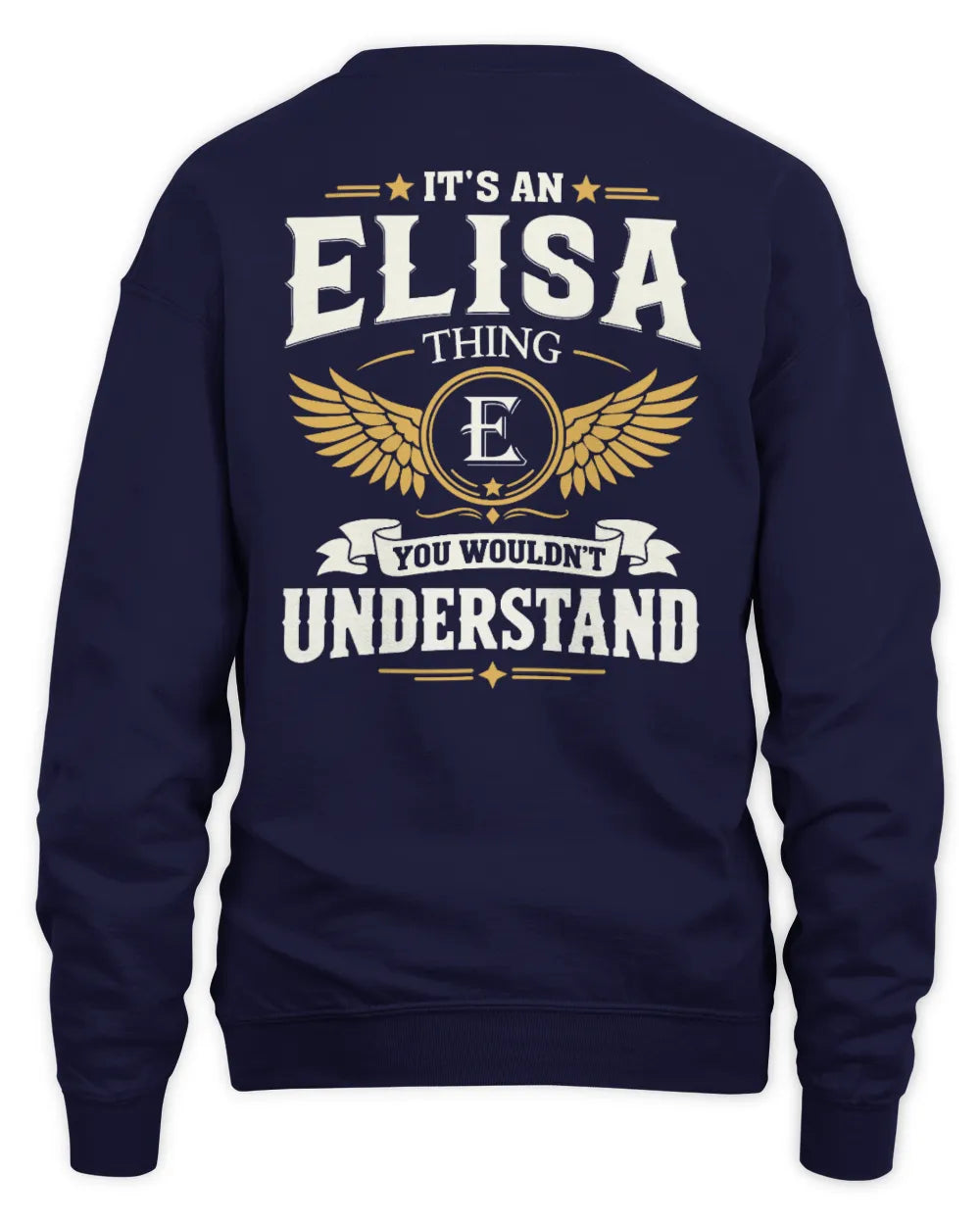 ELISA KT06-M008 It’s a [NAME] Thing – You Wouldn’t Understand | Personalized Vintage T-Shirt - Unisex Sweatshirt - Navy