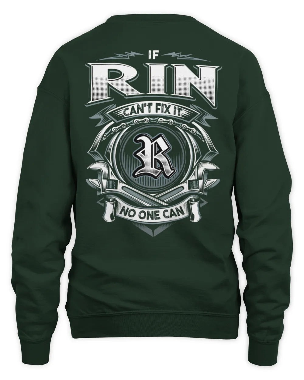 RIN AP81-K4-626 - Personalized Ahmed Quote Apparel “If Ahmed Can't Fix It, No One Can” - Unisex Sweatshirt - Forest Green