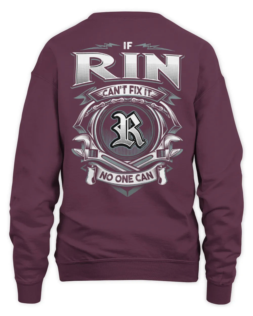 RIN AP81-K4-626 - Personalized Ahmed Quote Apparel “If Ahmed Can't Fix It, No One Can” - Unisex Sweatshirt - Maroon