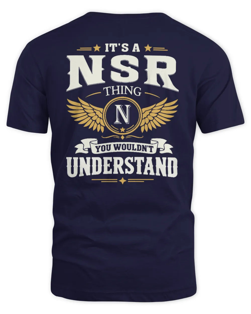 NSR KT06-M008 It’s a [NAME] Thing – You Wouldn’t Understand | Personalized Vintage T-Shirt - Unisex Standard T-Shirt - Navy
