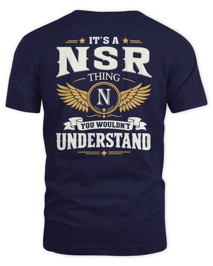 NSR KT06-M008 It’s a [NAME] Thing – You Wouldn’t Understand | Personalized Vintage T-Shirt - Unisex Standard T-Shirt - Navy