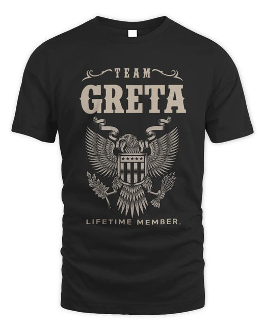 GRETA TP06-K82 – Personalized Classic Style Apparel “Team NAME Lifetime Member”