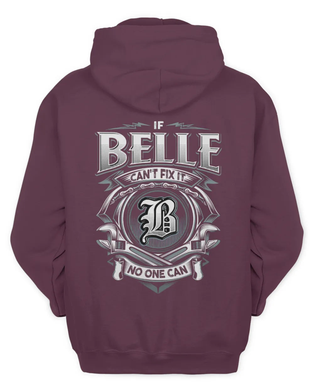 BELLE AP81-K4-626 - Personalized Ahmed Quote Apparel “If Ahmed Can't Fix It, No One Can” - Unisex Hoodie - Maroon