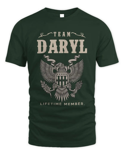 DARYL TP06-K82 – Personalized Classic Style Apparel “Team NAME Lifetime Member” - Unisex Standard T-Shirt - Forest Green