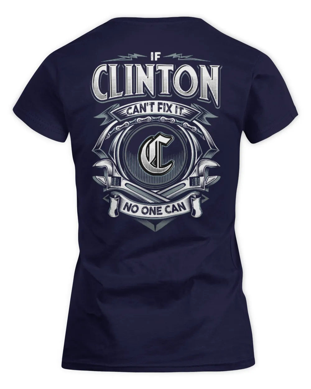 CLINTON AP81-K4-626 - Personalized Ahmed Quote Apparel “If Ahmed Can't Fix It, No One Can” - Women's Standard T-Shirt - Navy