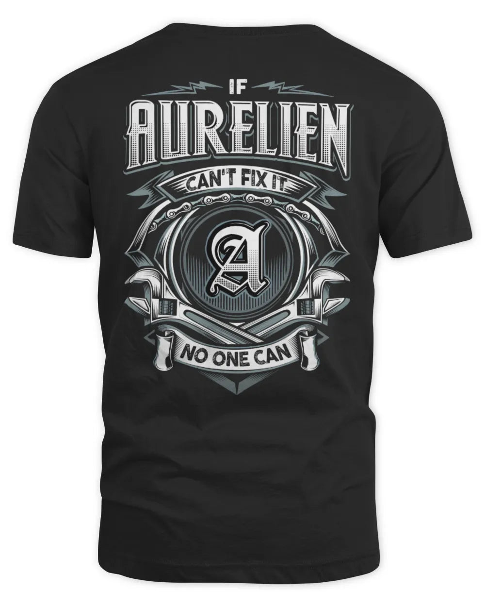 AURELIEN AP81-K4-626 - Personalized Ahmed Quote Apparel “If Ahmed Can't Fix It, No One Can” - Unisex Standard T-Shirt - Black