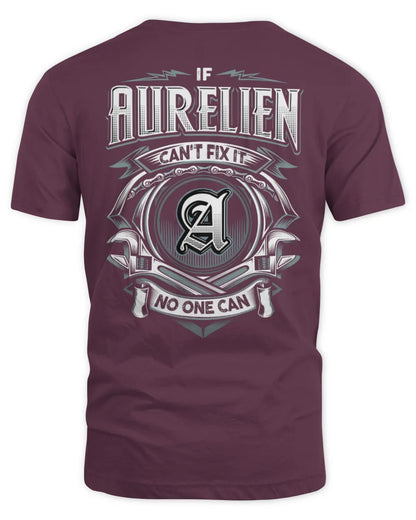 AURELIEN AP81-K4-626 - Personalized Ahmed Quote Apparel “If Ahmed Can't Fix It, No One Can” - Unisex Standard T-Shirt - Maroon
