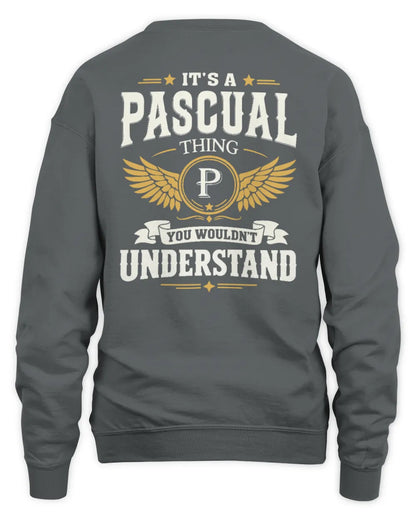 PASCUAL KT06-M008 It’s a [NAME] Thing – You Wouldn’t Understand | Personalized Vintage T-Shirt - Unisex Sweatshirt - Charcoal