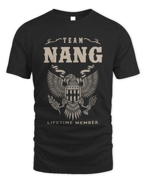 NANG TP06-K82 – Personalized Classic Style Apparel “Team NAME Lifetime Member” - Unisex Standard T-Shirt - Black