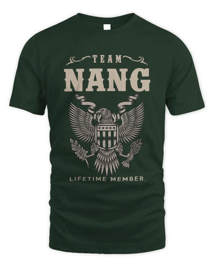 NANG TP06-K82 – Personalized Classic Style Apparel “Team NAME Lifetime Member” - Unisex Standard T-Shirt - Forest Green