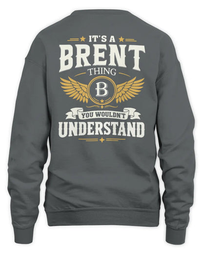 BRENT KT06-M008 It’s a [NAME] Thing – You Wouldn’t Understand | Personalized Vintage T-Shirt - Unisex Sweatshirt - Charcoal