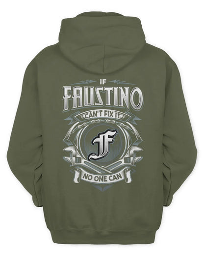FAUSTINO AP81-K4-626 - Personalized Ahmed Quote Apparel “If Ahmed Can't Fix It, No One Can” - Unisex Hoodie - Military Green