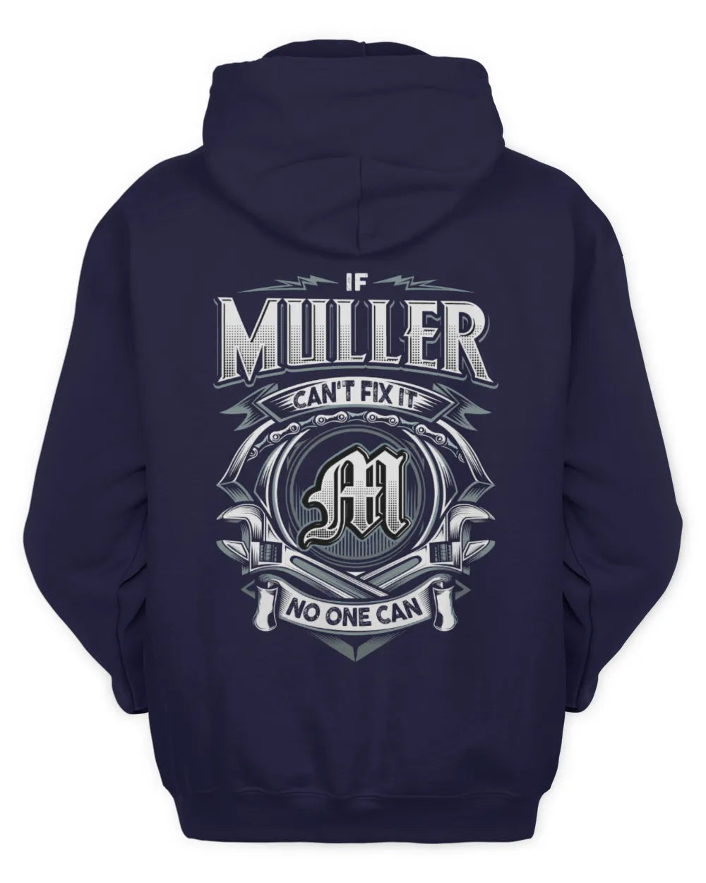 MULLER AP81-K4-626 - Personalized Ahmed Quote Apparel “If Ahmed Can't Fix It, No One Can” - Unisex Hoodie - Navy