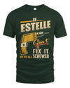 ESTELLE TP22-K4-228 - Personalized Handyman T-Shirt “If AARON Can’t Fix It, We’re All Screwed”