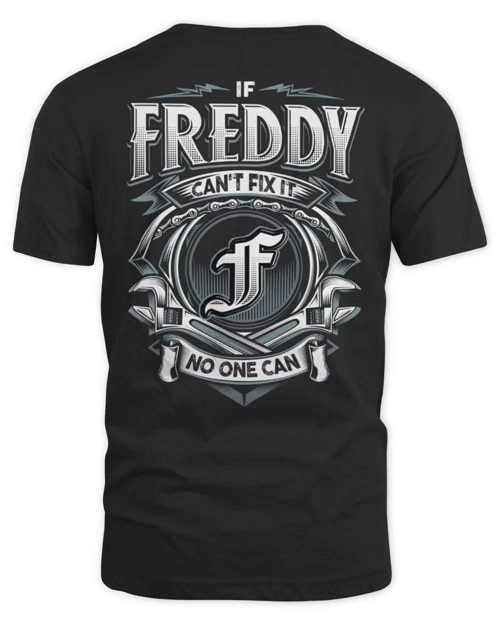 FREDDY AP81-K4-626 - Personalized Ahmed Quote Apparel “If Ahmed Can't Fix It, No One Can” - Unisex Standard T-Shirt - Black
