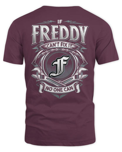 FREDDY AP81-K4-626 - Personalized Ahmed Quote Apparel “If Ahmed Can't Fix It, No One Can” - Unisex Standard T-Shirt - Maroon