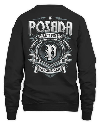 POSADA AP81-K4-626 - Personalized Ahmed Quote Apparel “If Ahmed Can't Fix It, No One Can” - Unisex Sweatshirt - Black