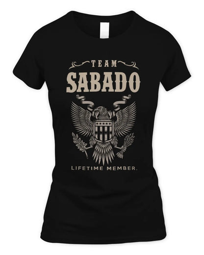 SABADO TP06-K82 – Personalized Classic Style Apparel “Team NAME Lifetime Member” - Women's Standard T-Shirt - Black
